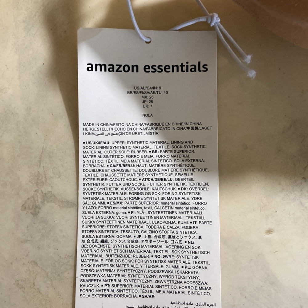 NWT Amazon Essentials US9 Tan Patent Leather sandals - Picture 4 of 7
